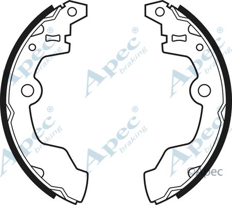 APEC BRAKING Комплект тормозных колодок SHU443